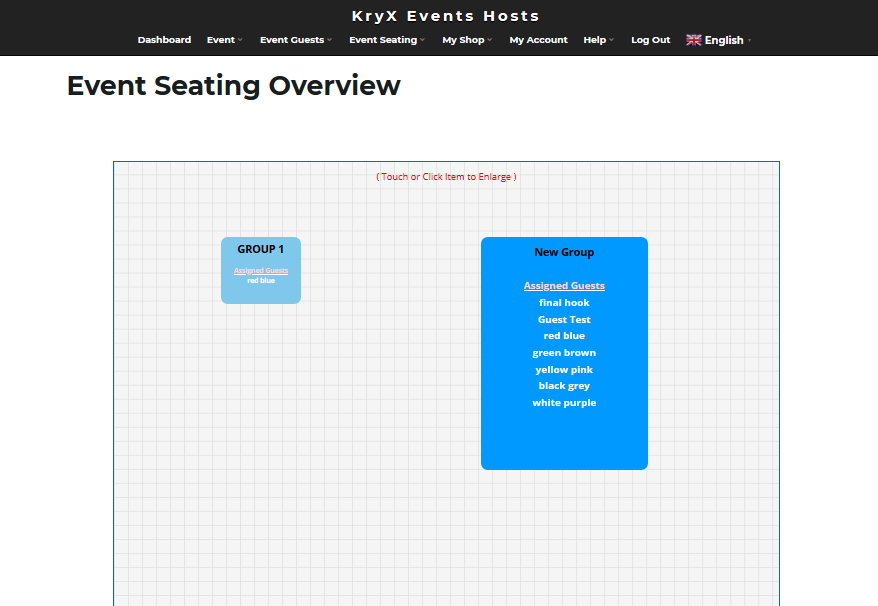 KryX Events Venue Layout