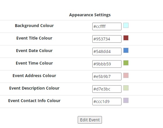 Kryx Events Customize Event Registration Page